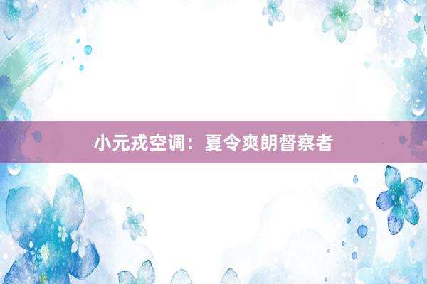 小元戎空调：夏令爽朗督察者